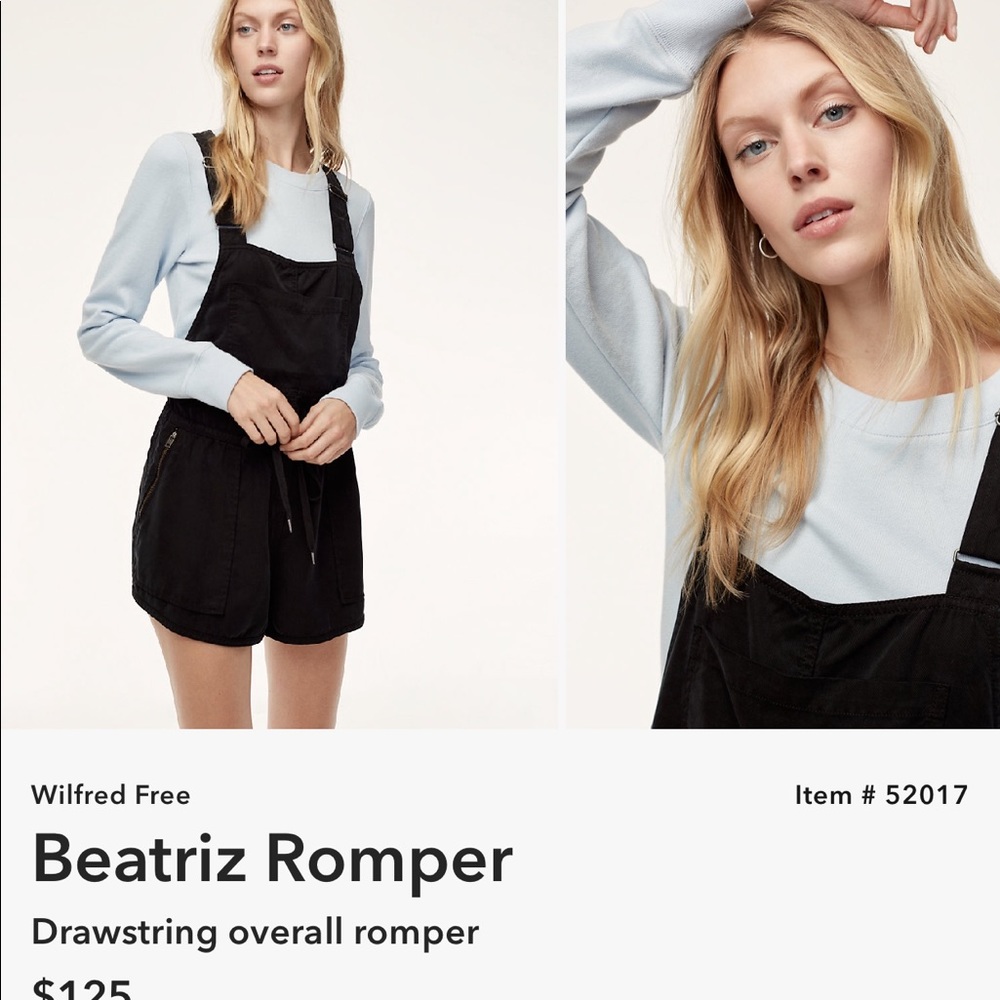 Wilfred Free
Drawstring overall romper